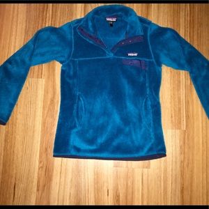 Patagonia Blue fuzzy pullover